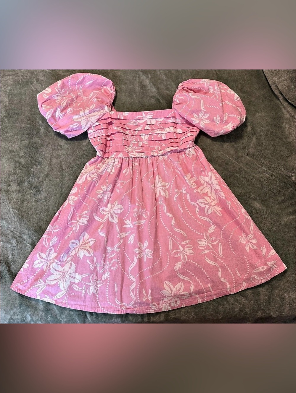 Jessica Simpson Floral Pink Dress Size Medium Like New